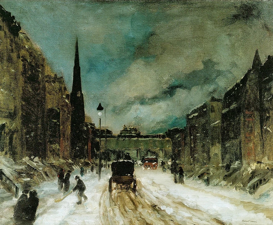 Scena di strada con neve - Yale University Art Gallery